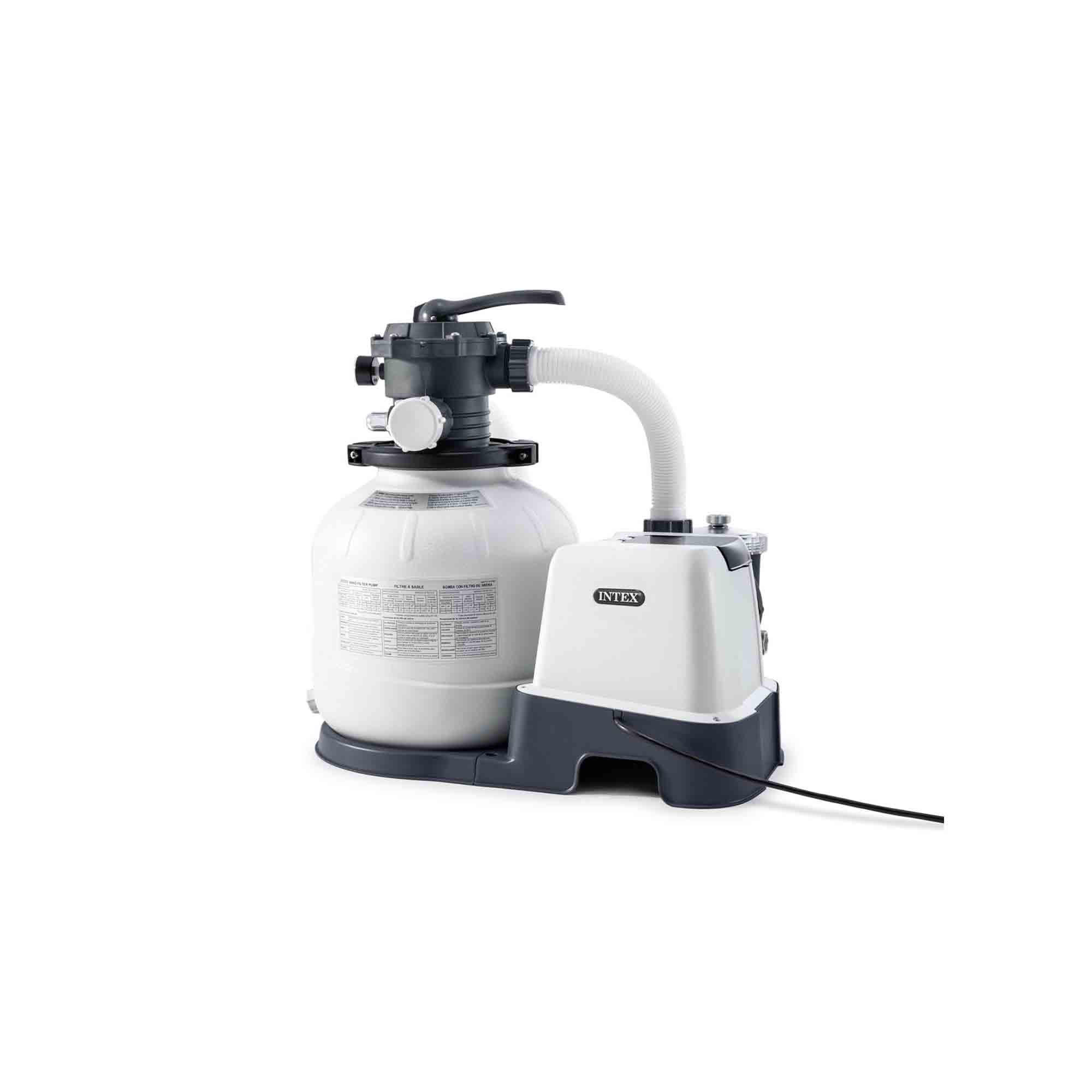 Pompe de filtration à sable avec chlorateur pour piscines jusqu'à 32 200 litres INTEX26676 