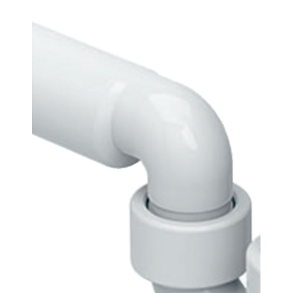 Sifone per bidet orientabile diametro 4 cm con attacco 1"1/4