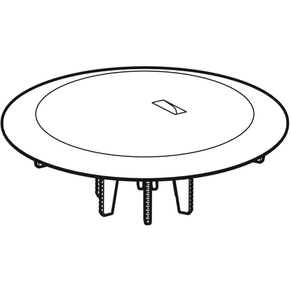 Tappo cromato universale per piletta doccia diametro 9 cm