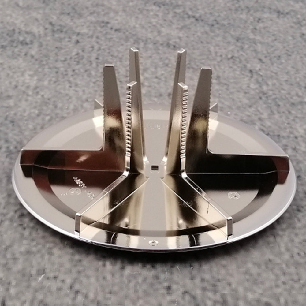 Tappo cromato per piletta doccia ricambio con diametro 9 cm