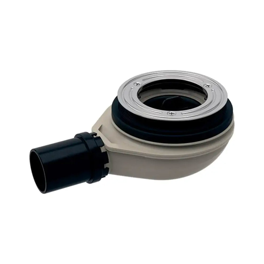 Piletta per piatto doccia con piattello in uscita diametro 9 cm