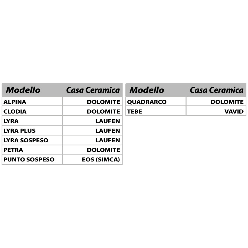 Sedile water bianco in ceramica Alpina