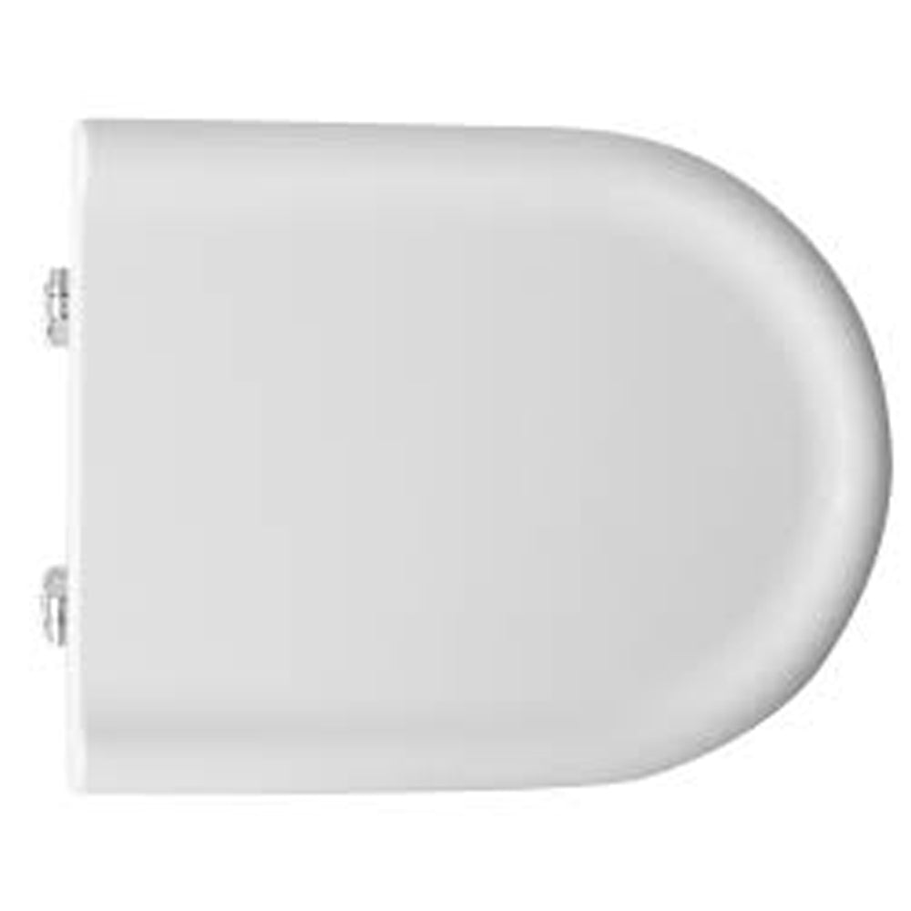 Sedile wc in mdf bianco chiusura normale Clodia