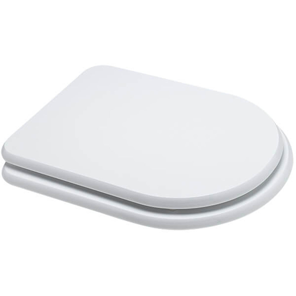 Sedile wc in mdf laccato bianco con chiusura normale
