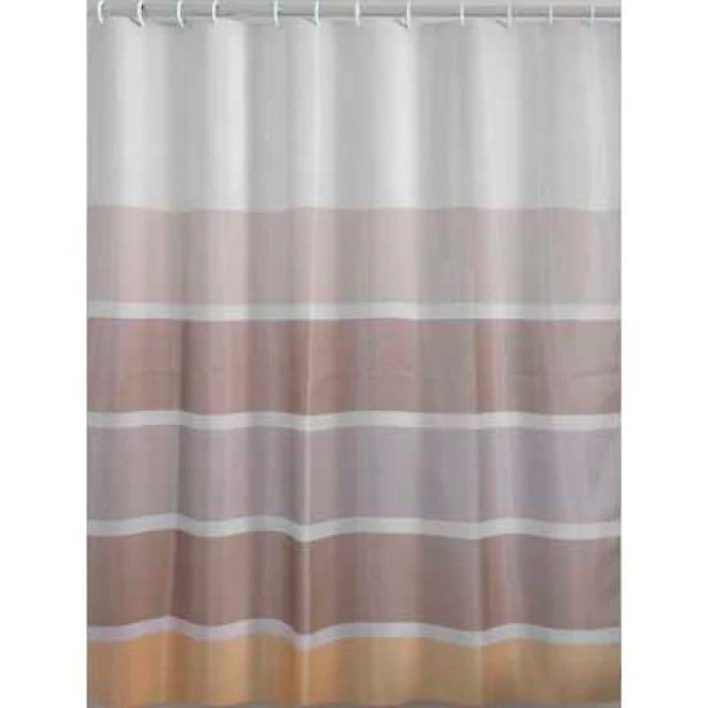 Tenda doccia impermeabile 240x200 cm beige marrone in poliestere