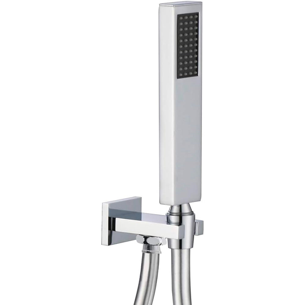 Kit doccia duplex quadro monogetto cromo