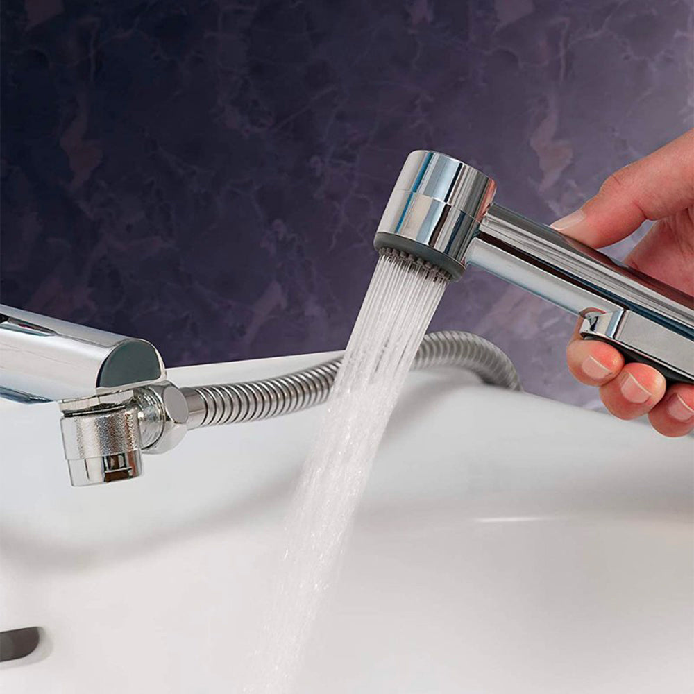 Kit doccetta e flessibile per lavabo 150 cm cromo