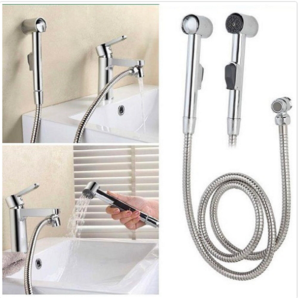 Kit doccetta e flessibile per lavabo 150 cm cromo