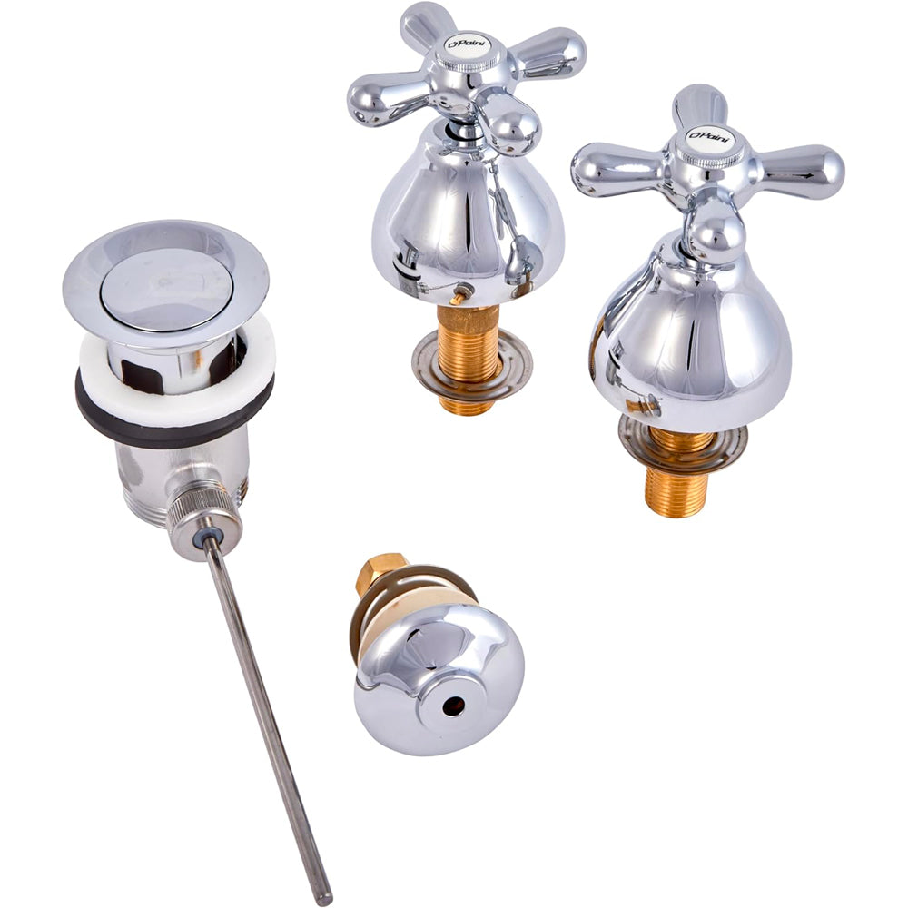Batteria miscelatore bidet cromo con 3 fori liberty