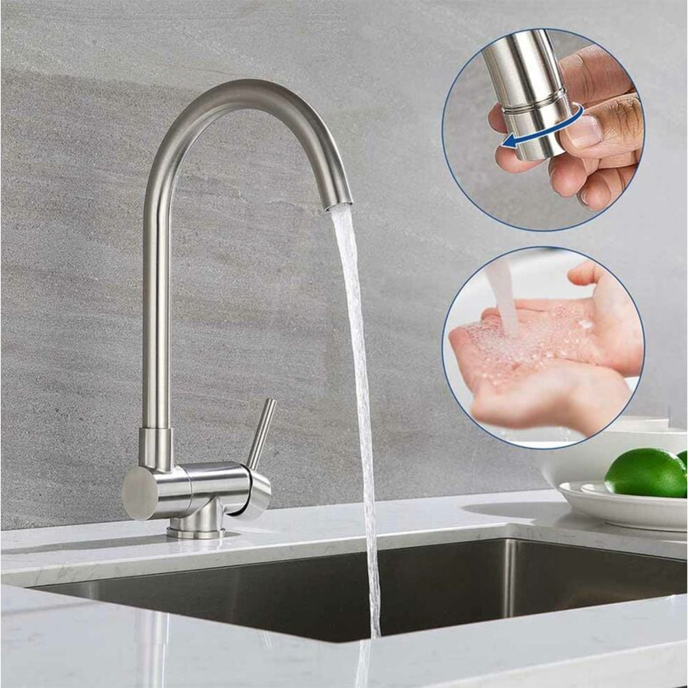 Miscelatore lavello monoforo sottofinestra cromo Stick