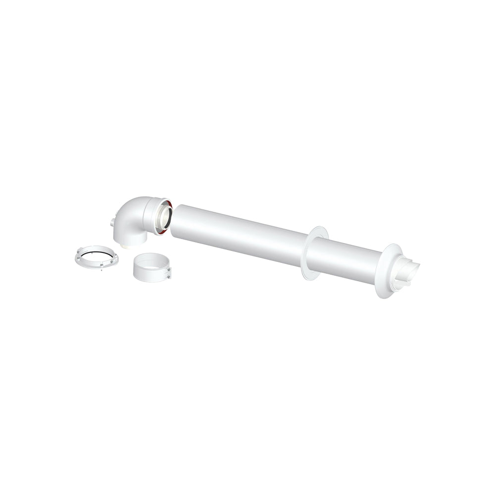 Kit per caldaie a condensazione con tubo orizzontale diametro 60/100 e lunghezza 80 cm
