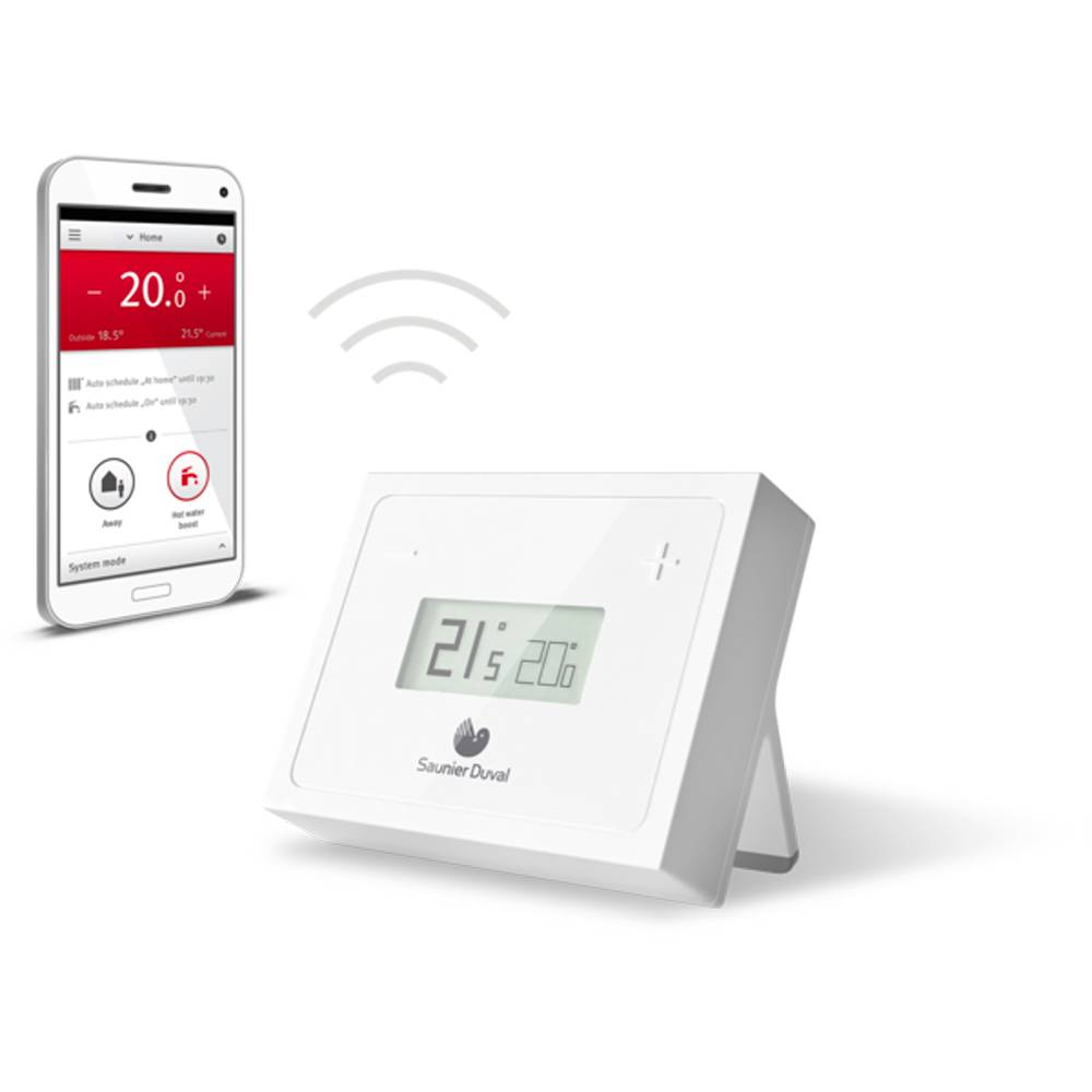 Centralina climatica Wi-Fi modulante per caldaie con display e collegamento a dispositivi mobili Ebus MiGo