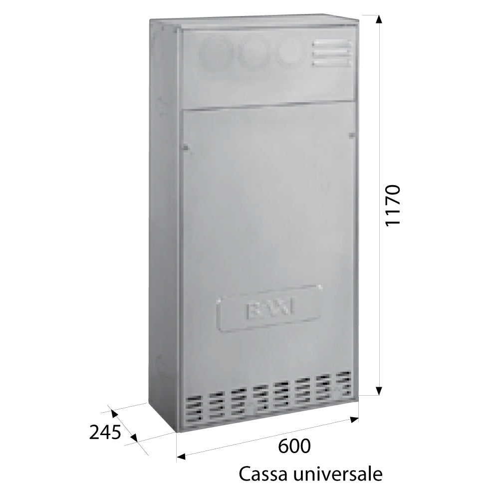 Cassone universale per caldaie 60x24.5xH117 cm Luna Air