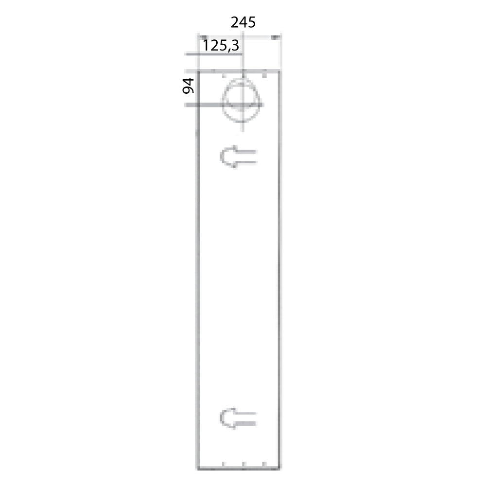 Cassone universale per caldaie 60x24.5xH117 cm Luna Air