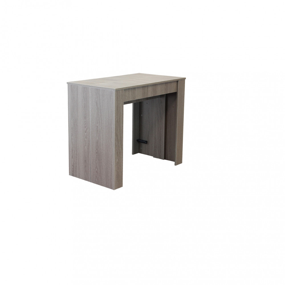 Tavolo consolle allungabile salvaspazio in mdf con struttura in metallo 90x50/300xH75 cm New Napoca