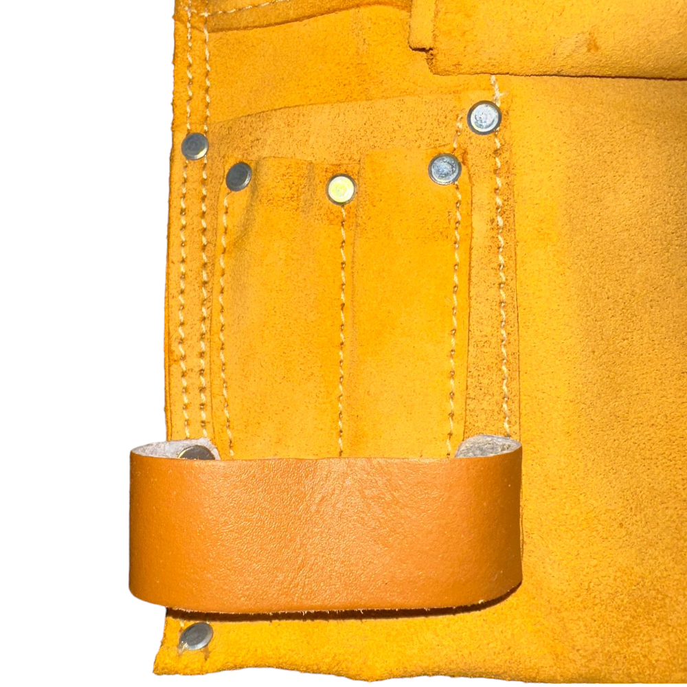 Sac à outils de menuisier en cuir avec porte-marteau Brixo
