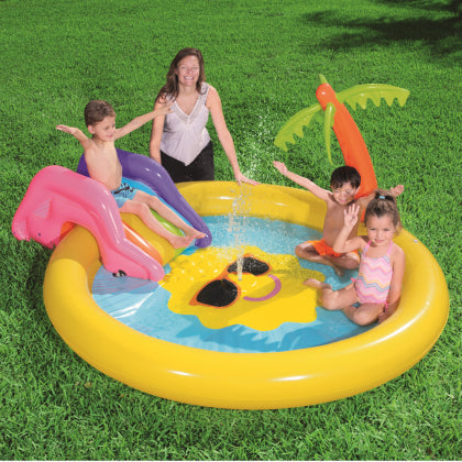 Piscine gonflable Isola del Sole avec toboggan Bestway 53071