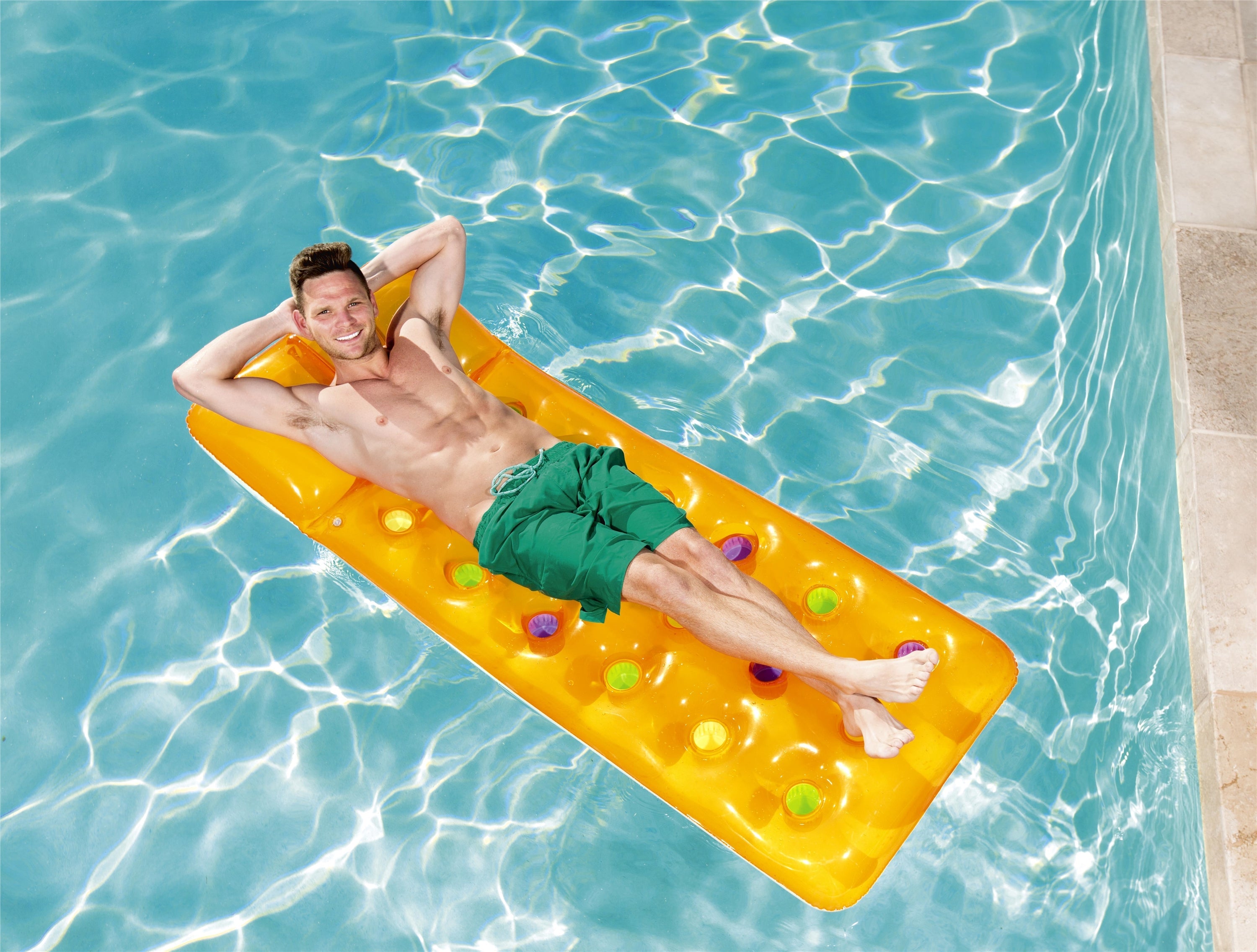 Matelas gonflable 18 trous Fashion mer piscine Bestway 43014 