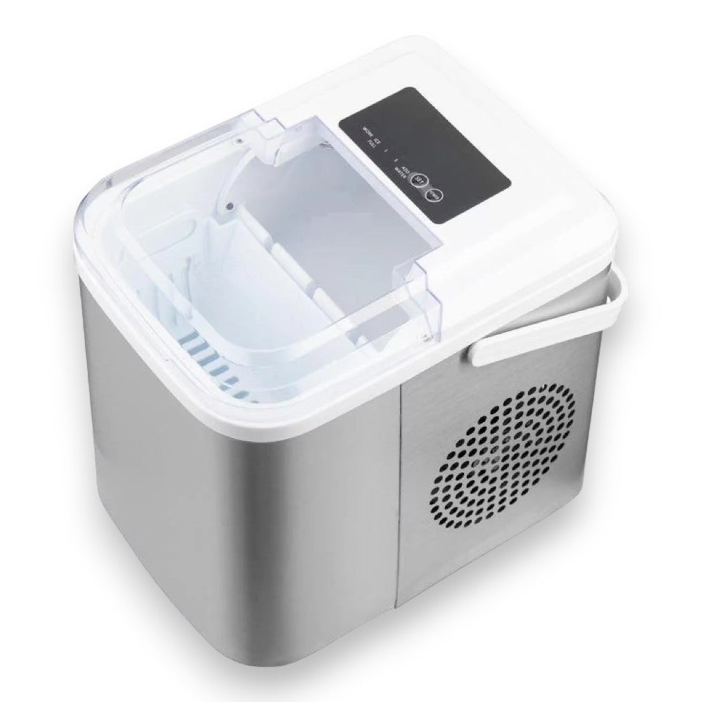 Machine à glace domestique avec récipient de 63 pièces et cycle de cubes de 6 à 9 minutes 110 Watt 37x29x35 cm
