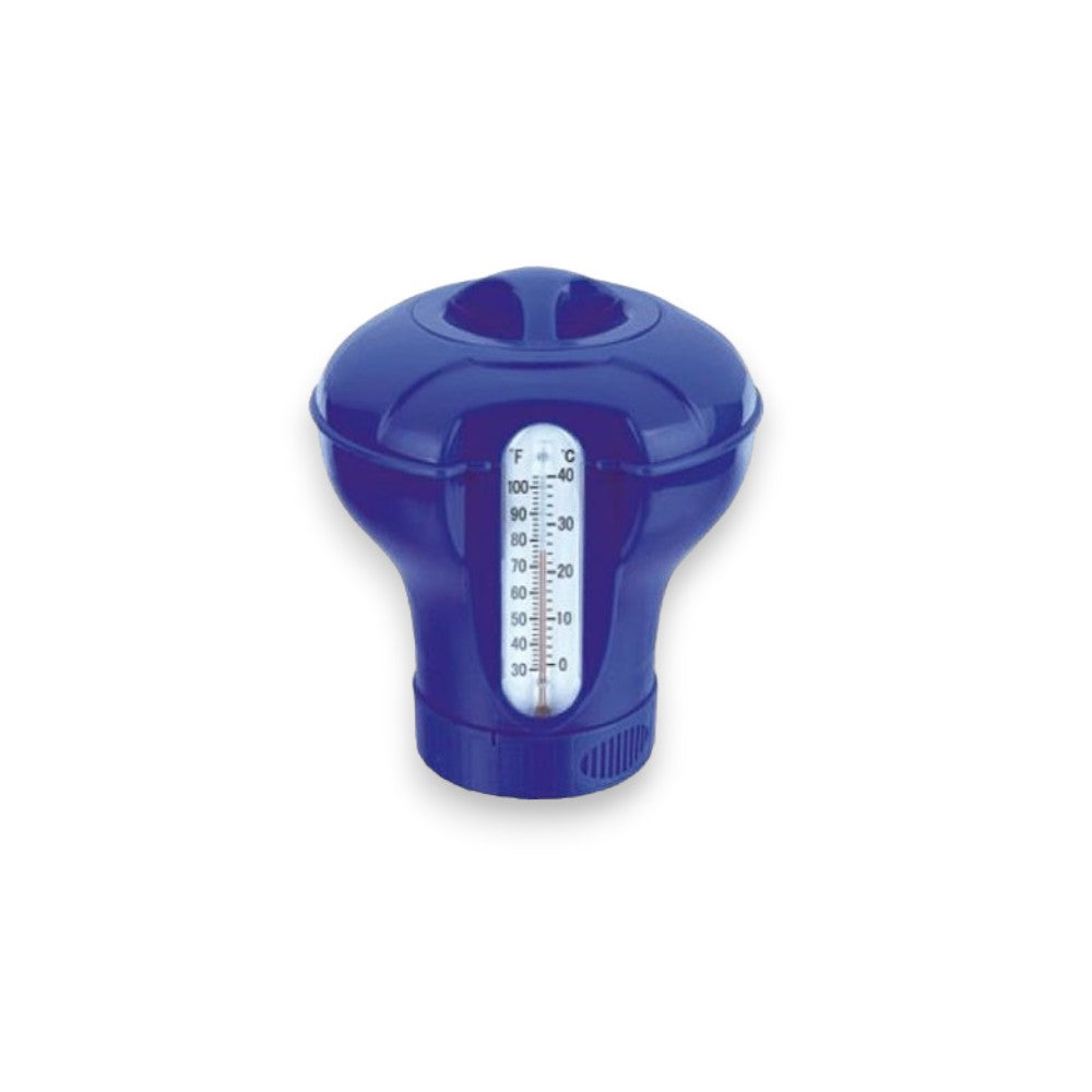 Distributeur flottant avec thermomètre de piscine