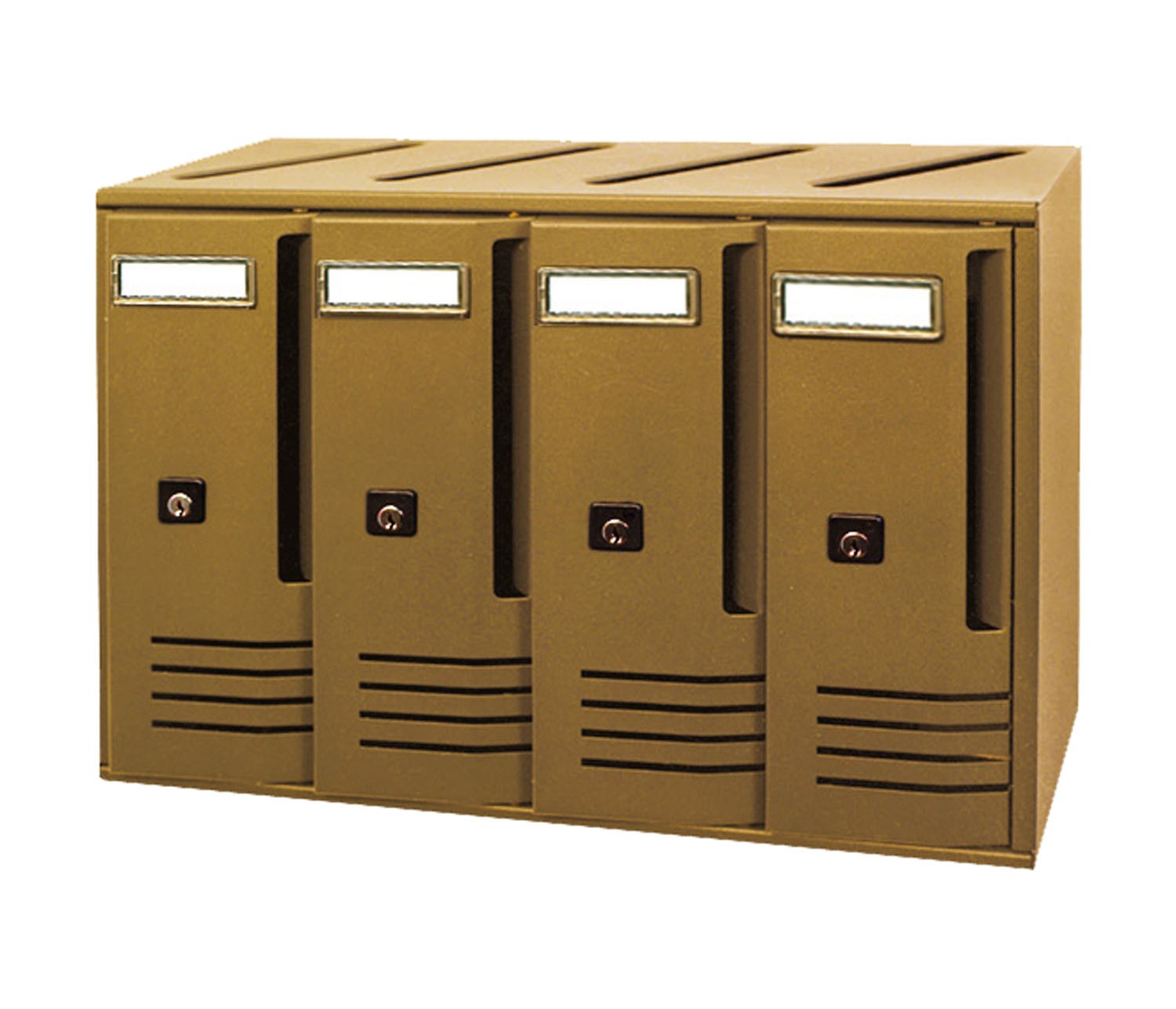 Bloqueurs de poteaux verticaux L42xP17,5xH30 cm 4 places Alubox Cubo