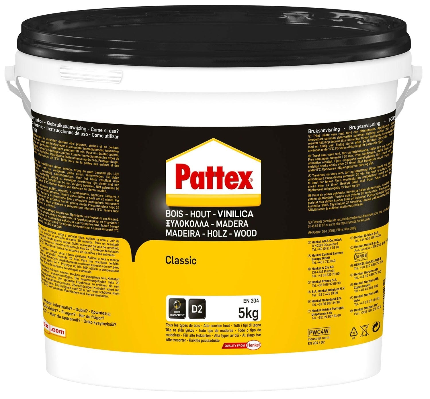 Adhésif colle vinylique pour bois et stratifiés Pattex Vinil wood