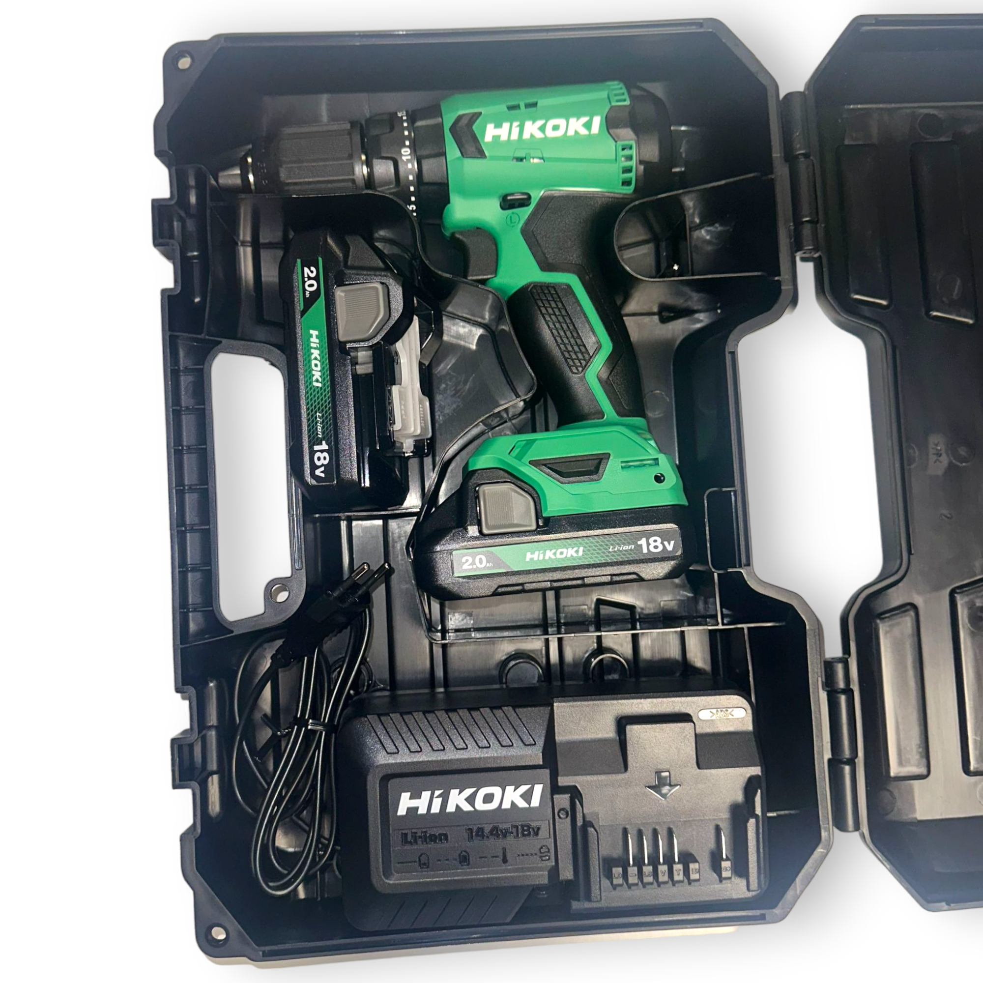 Visseuse à percussion 18V avec étui, 2 batteries et chargeur Hikoki DV18 DAWC