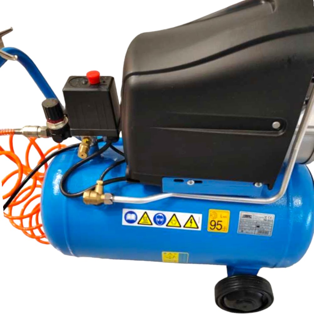 Compresseur électrique coaxial à roues pole position L20 ligne Abac 24 lt 2HP