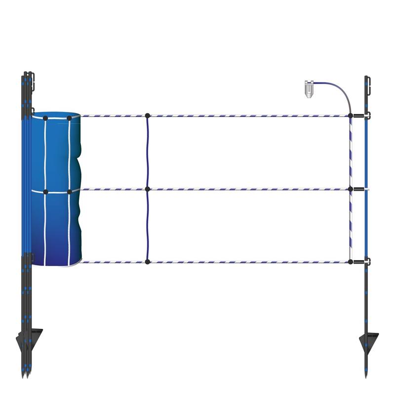 Filet de clôture électrique anti sanglier, rouleau de 50 m.