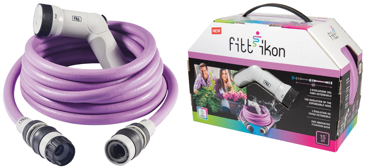 Kit tuyau d'irrigation avec pistolet multi-jets et raccords IKON KIT FITT 