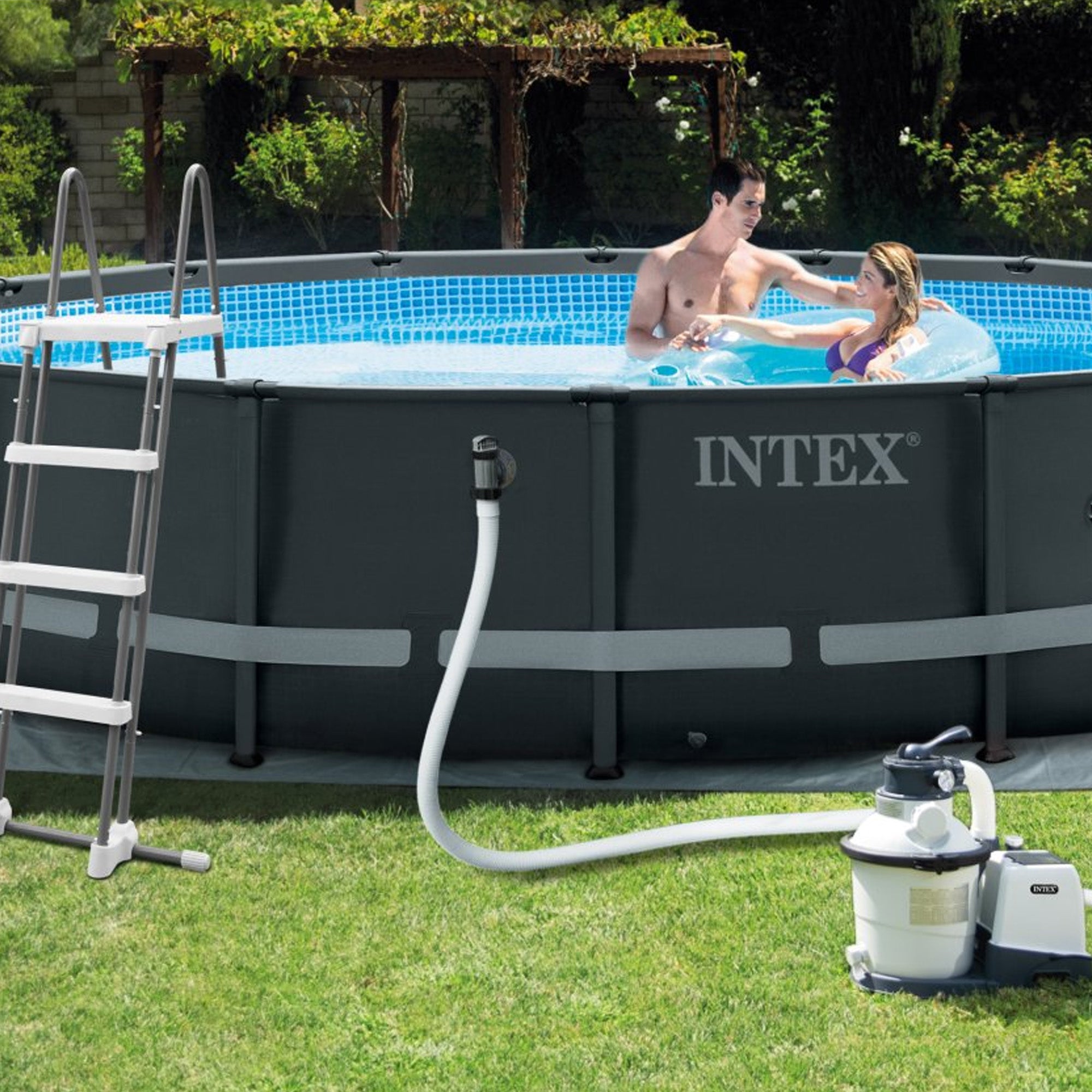 Piscine ronde avec structure XTR Ø488xH122 Cadre Ultra Xtr INTEX26326 