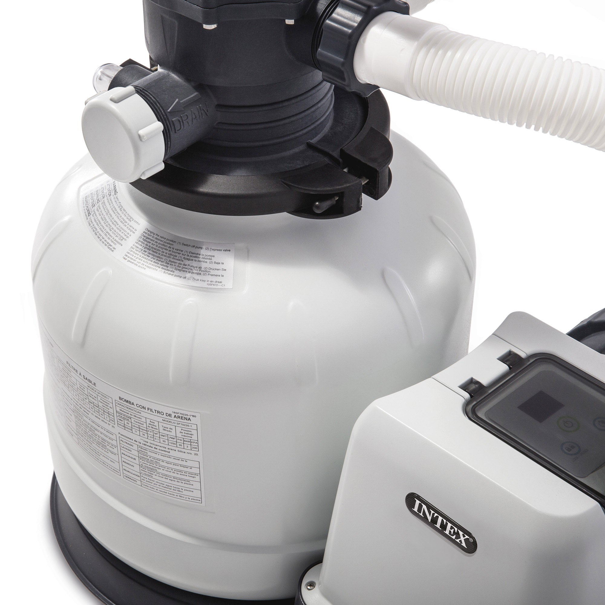 Pompe de filtration à sable pour piscines jusqu'à 54 368 litres INTEX26648 