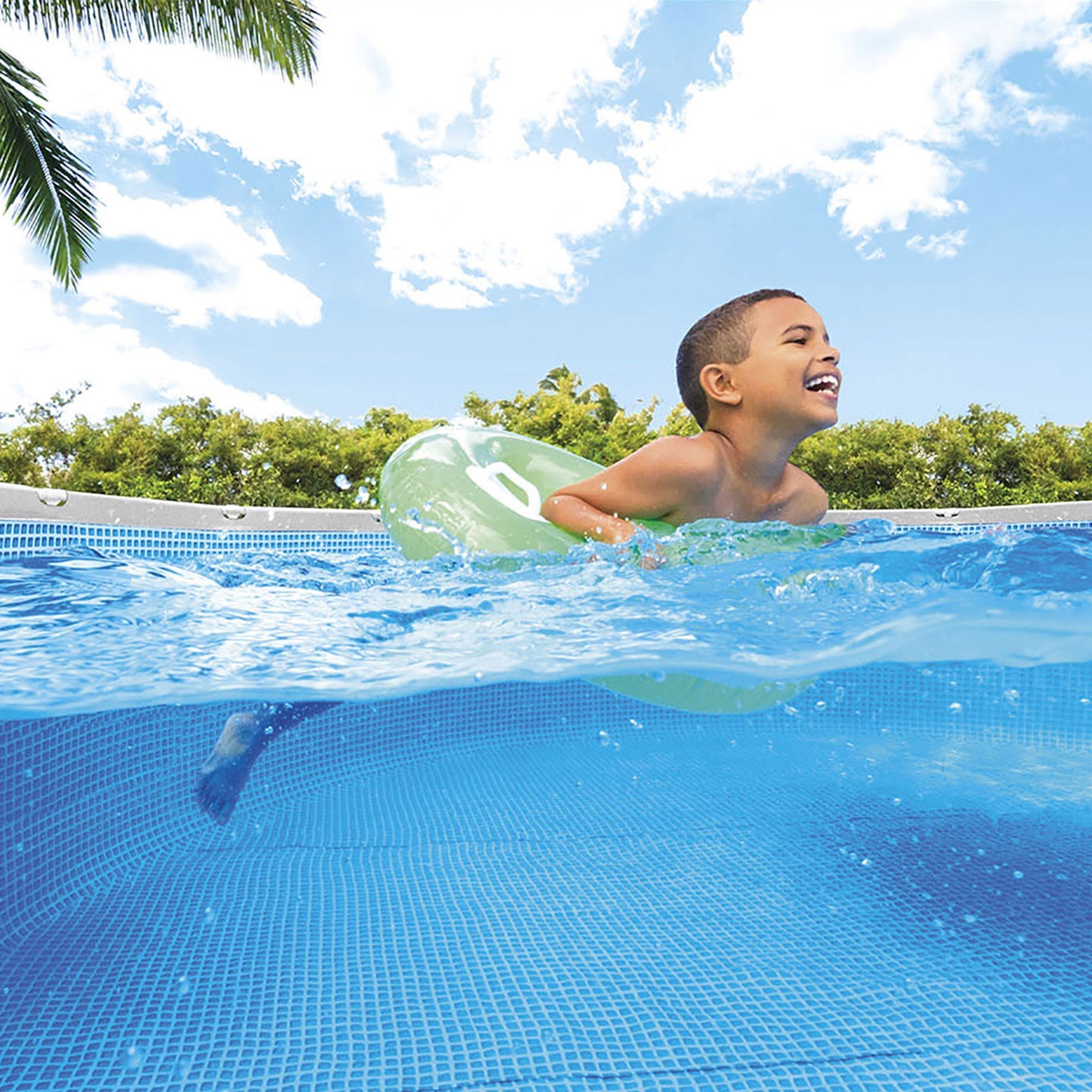 Piscine ronde avec structure Ø457xH122 cm Prism Frame INTEX26726 
