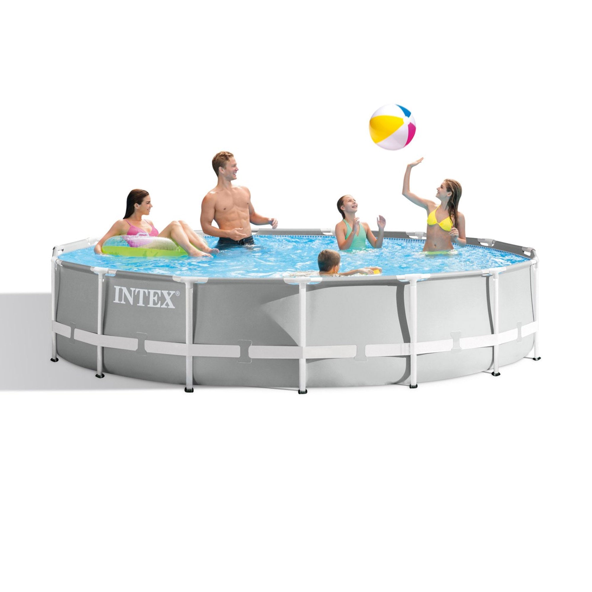 Piscine ronde avec structure Ø610xH132 cm Prism Frame INTEX26756 