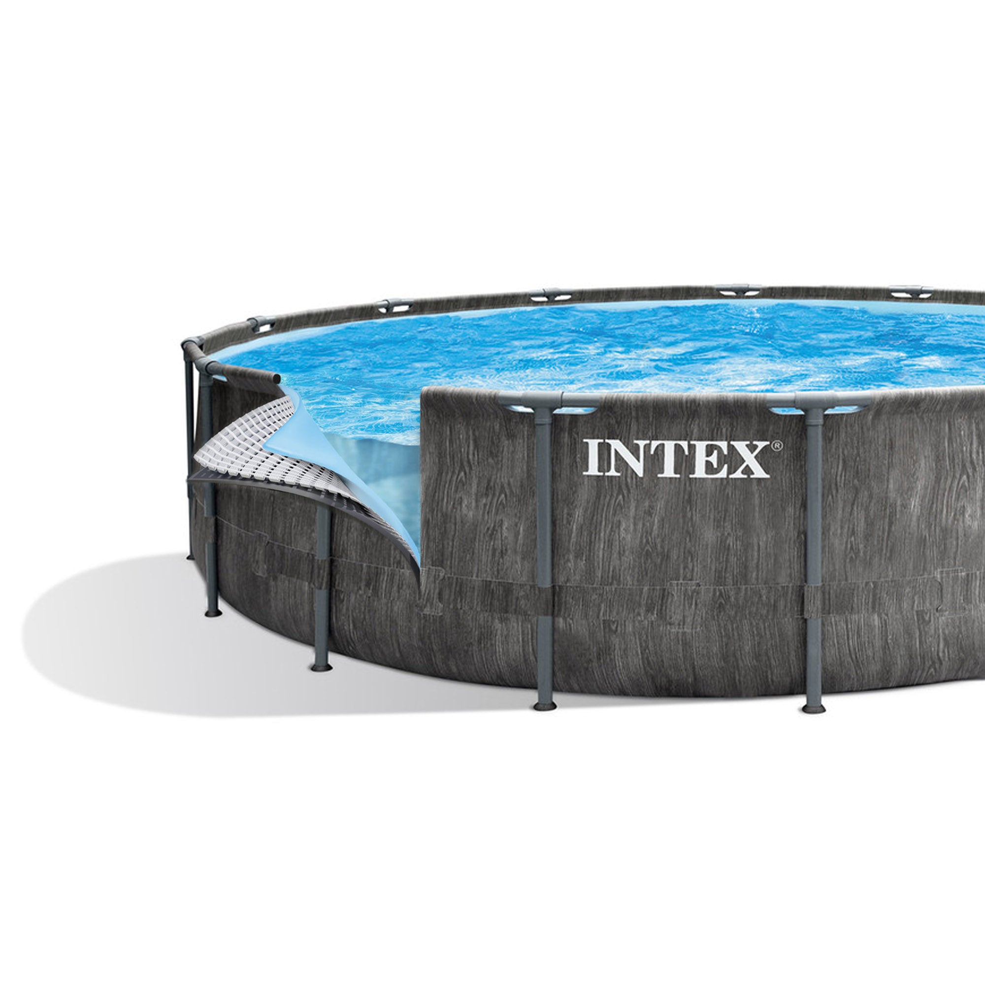 Piscine ronde avec structure Ø457xH122 cm Prisma Frame Gw INTEX26742 