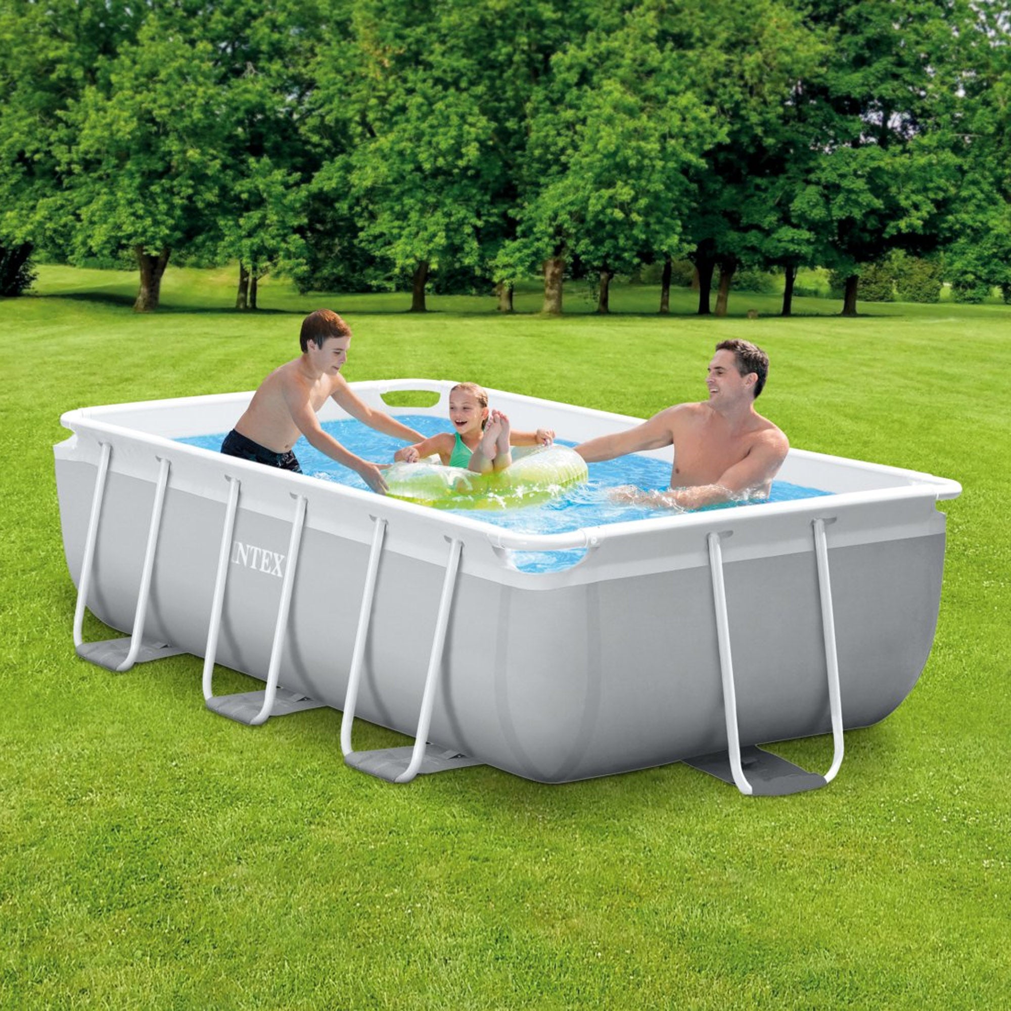 Piscine rectangulaire avec structure 300x175xH80 cm Prism Frame INTEX26784 