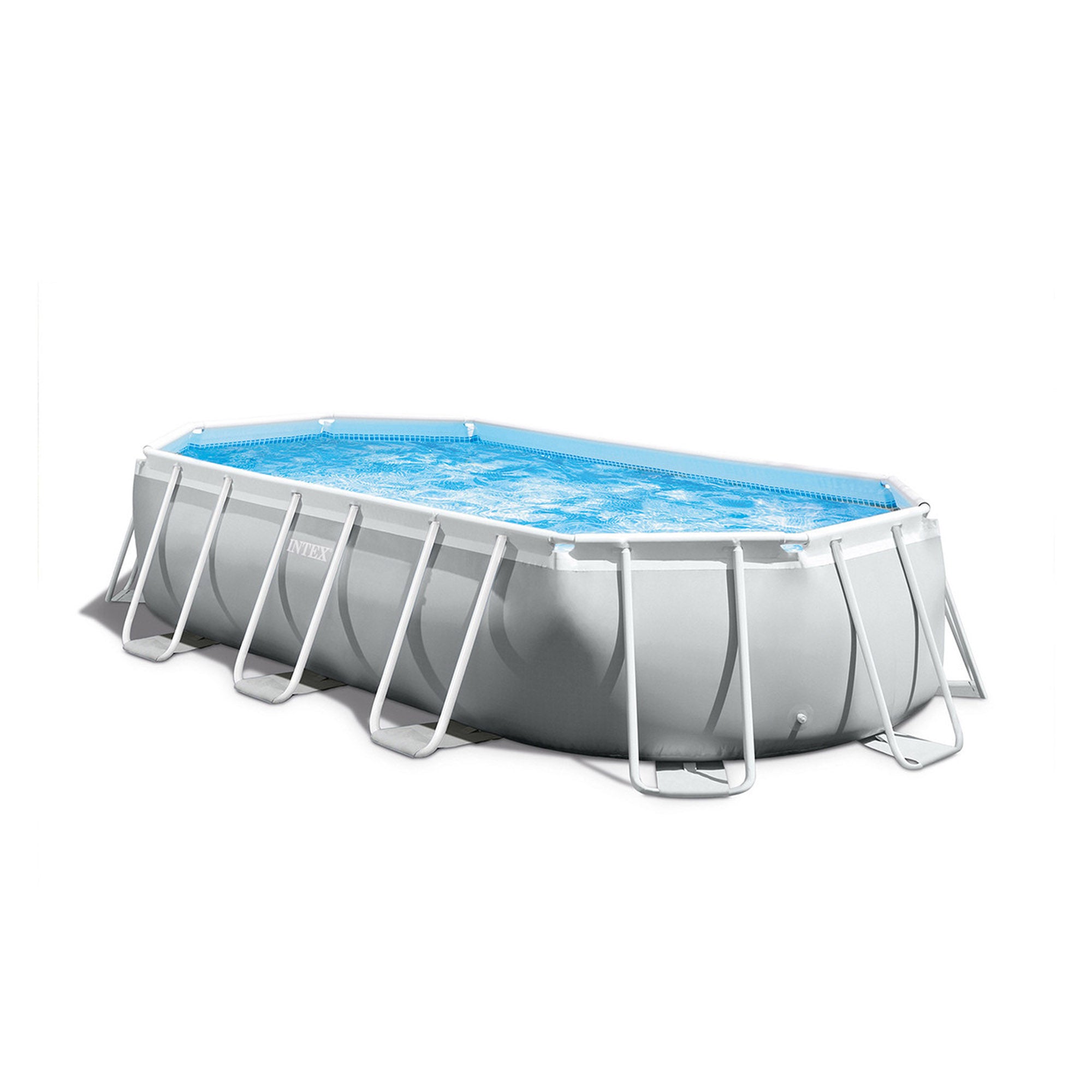Piscine ovale avec structure 503x274xH122 cm prisme Cadre INTEX26796 