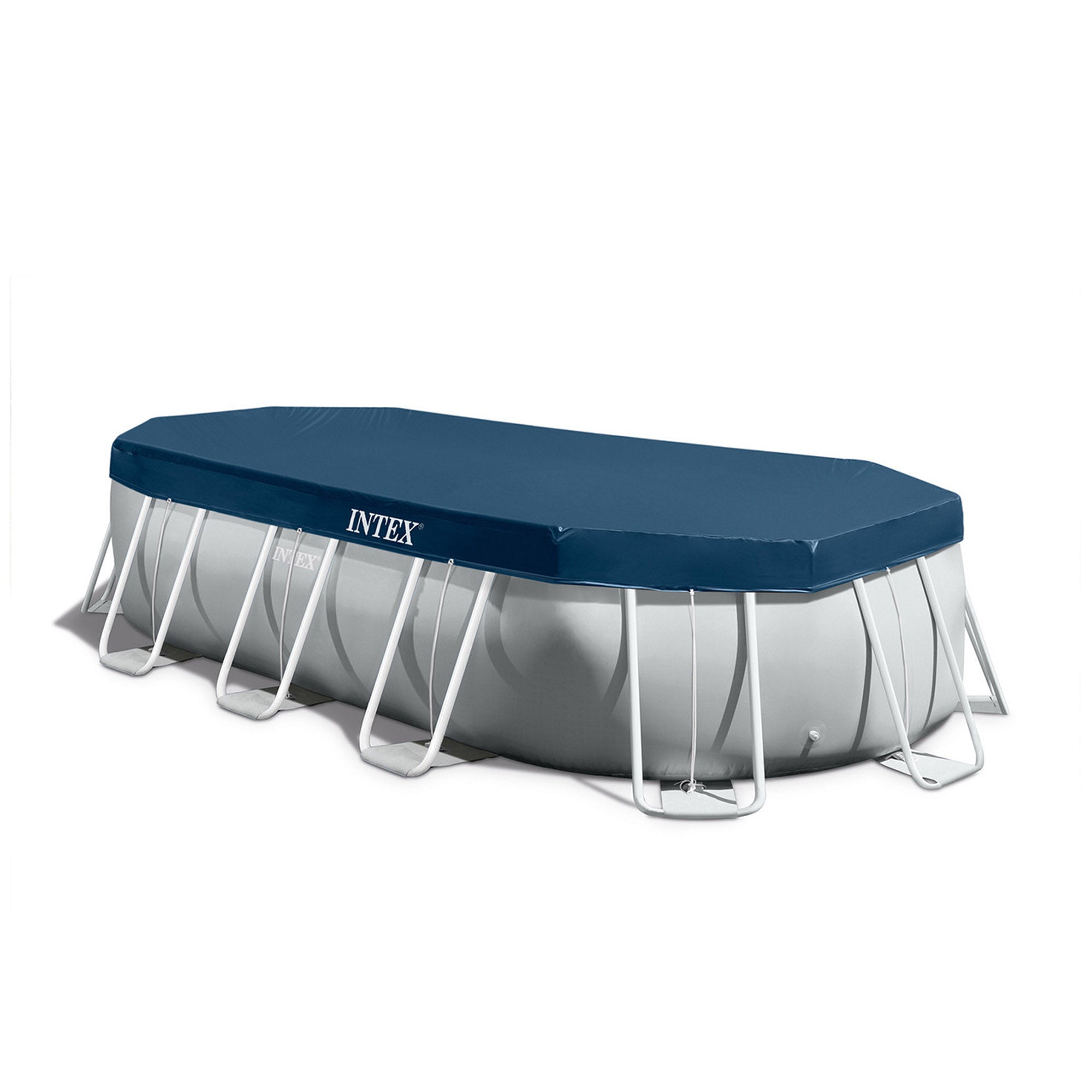 Piscine ovale avec structure 503x274xH122 cm prisme Cadre INTEX26796 