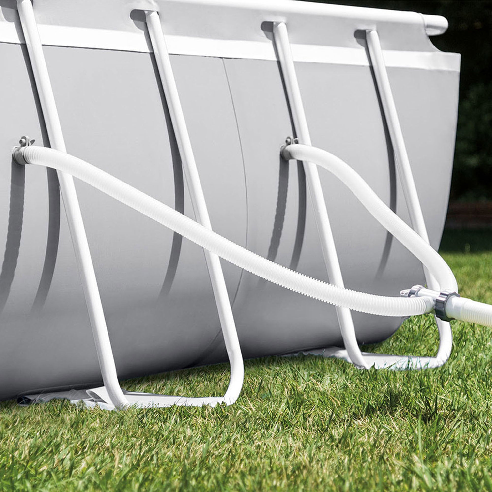 Piscine ovale avec structure 503x274xH122 cm prisme Cadre INTEX26796 