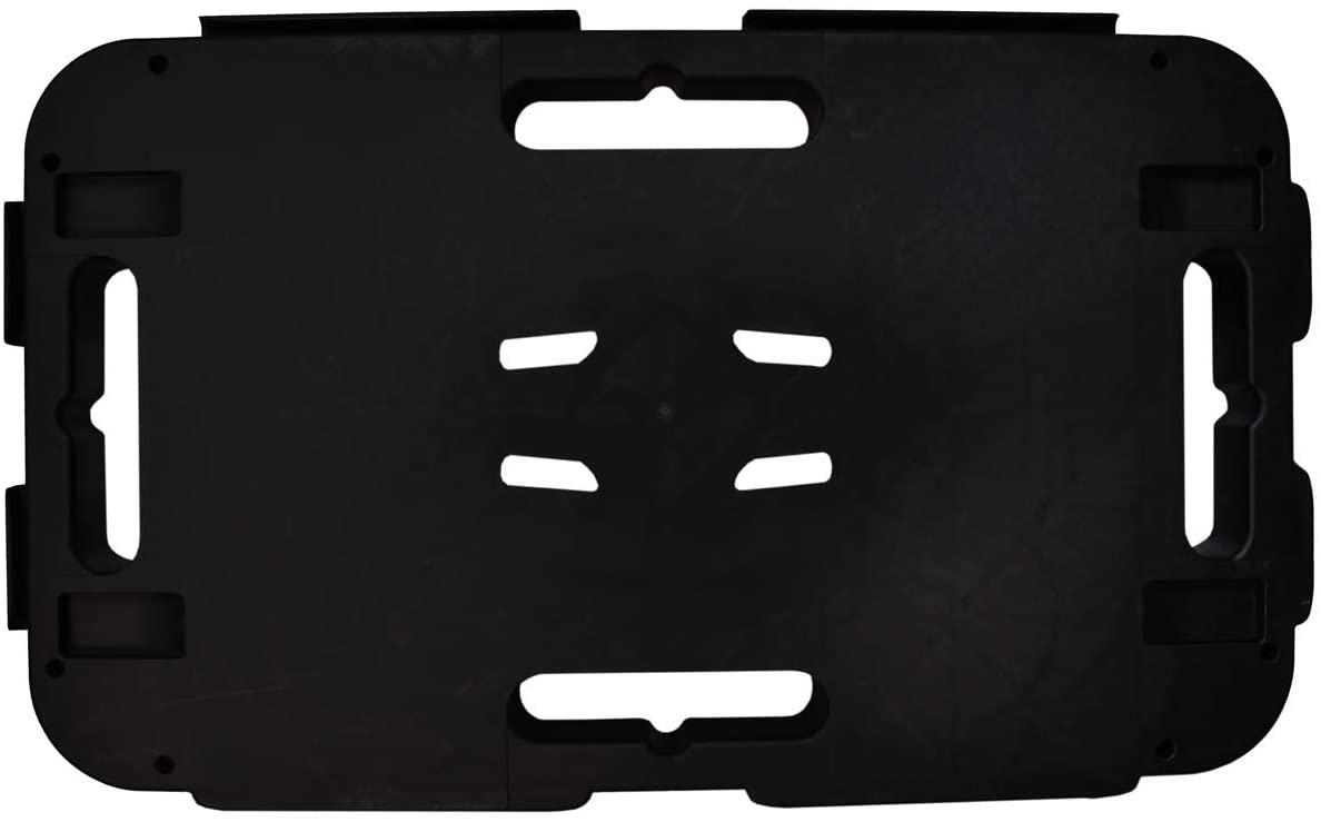 Chariot plat pour maniques déplace tout rectangulaire avec roulettes, capacité max 300 kg