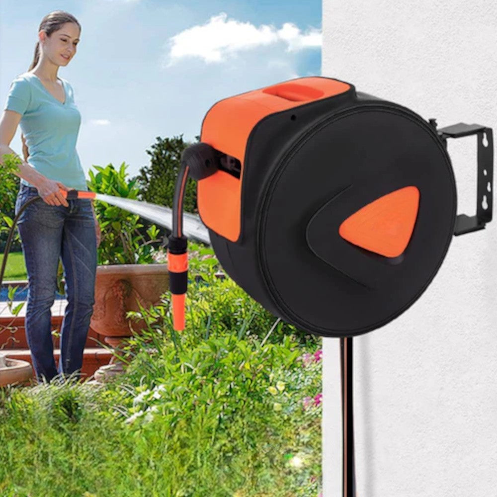 Enrouleur automatique de tuyau d'arrosage complet avec tuyau de 20 m