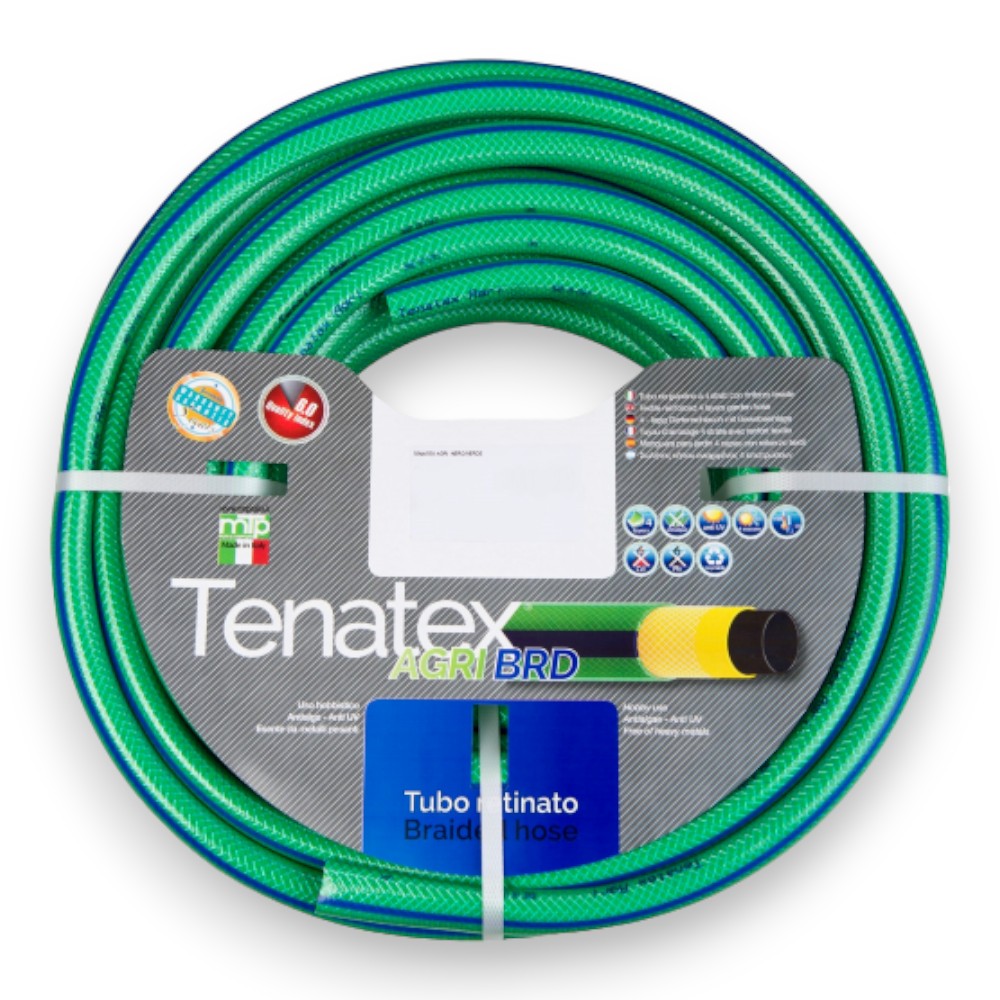 Tuyau grillagé renforcé pour l'extérieur de diamètre 3 cm (1"1/4) x 50 m