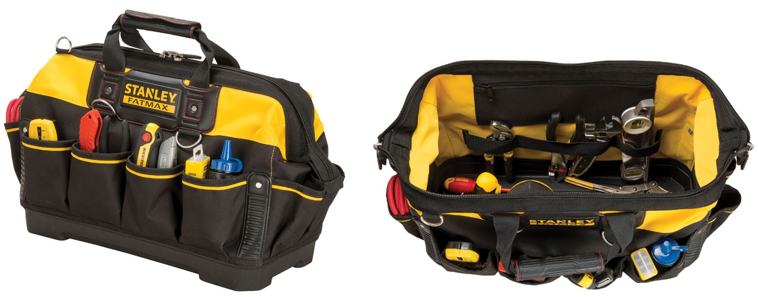 Sac à bandoulière professionnel confortable STANLEY pour outils et petites pièces 