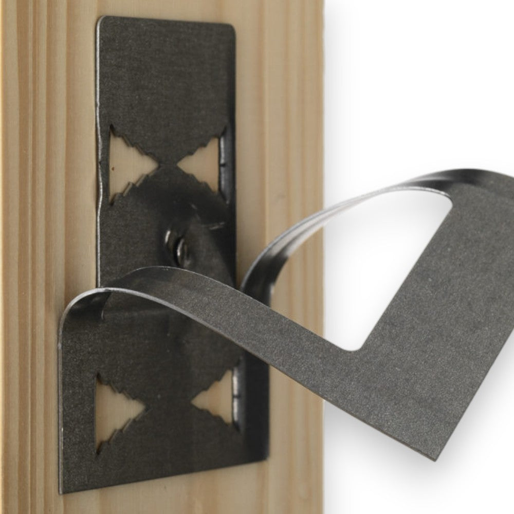 Sous-cadre universel en bois de sapin de 2 cm d'épaisseur pour portes intérieures avec supports métalliques pré-assemblés