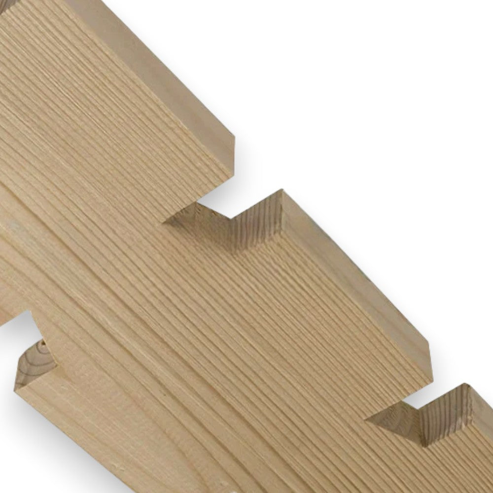 Sous-cadre universel en bois de sapin de 2 cm d'épaisseur pour portes intérieures avec supports métalliques pré-assemblés