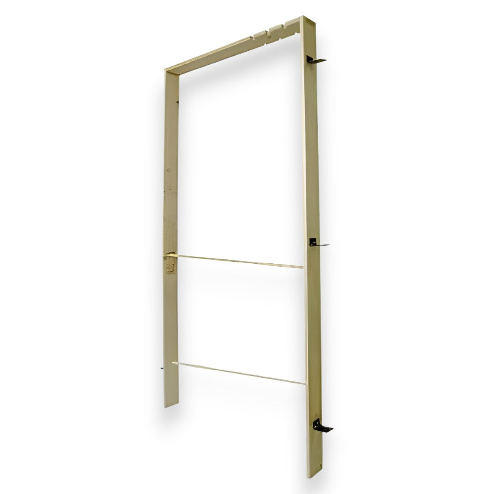 Sous-cadre universel en bois de sapin de 2 cm d'épaisseur pour portes intérieures avec supports métalliques pré-assemblés