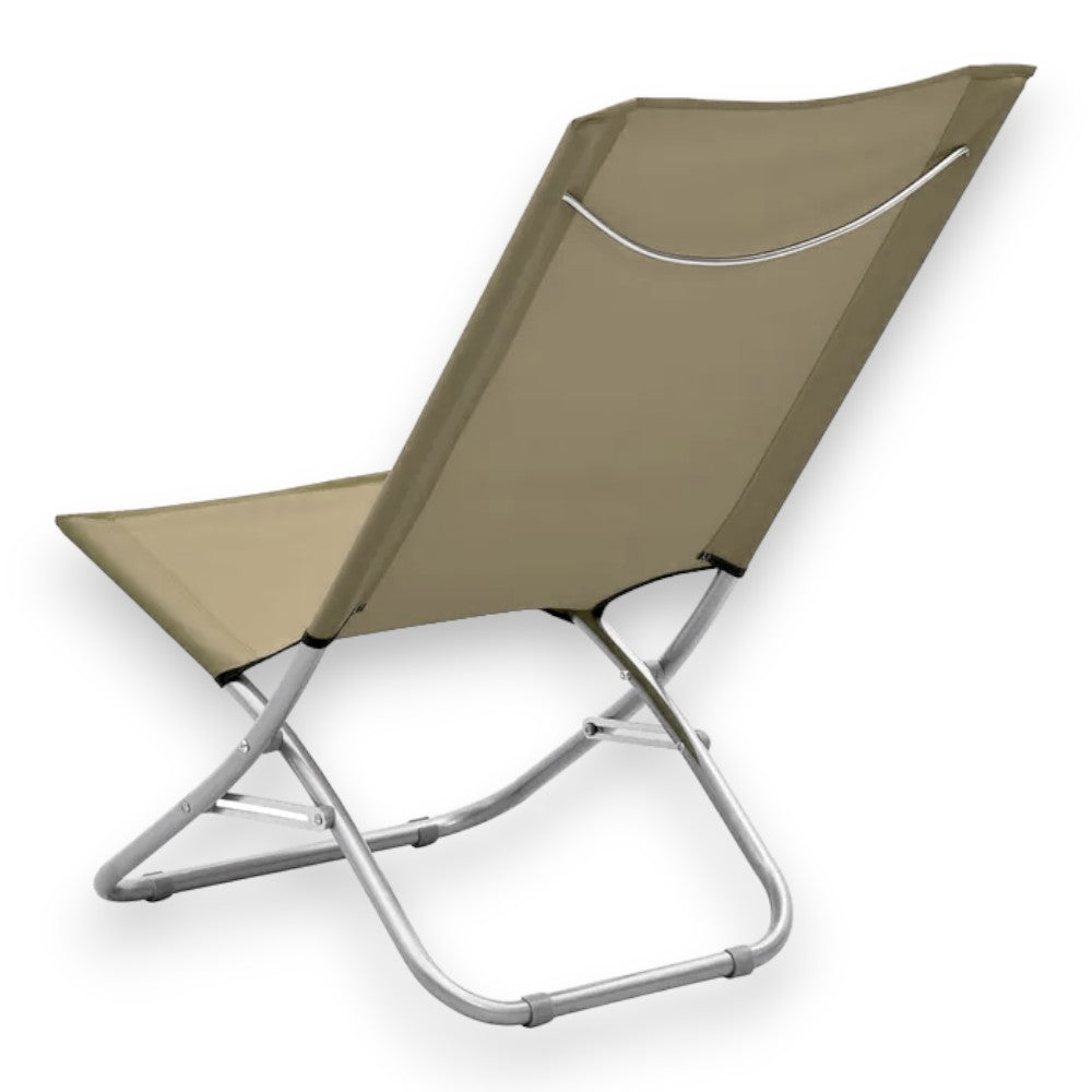 Plage extérieure et plage pliable avec structure en fer et tissu oxford