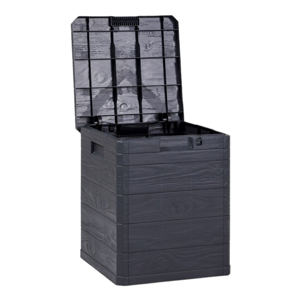 Coffre conteneur extérieur polyvalent cadenassable anthracite 90 Lt TOOMAX 