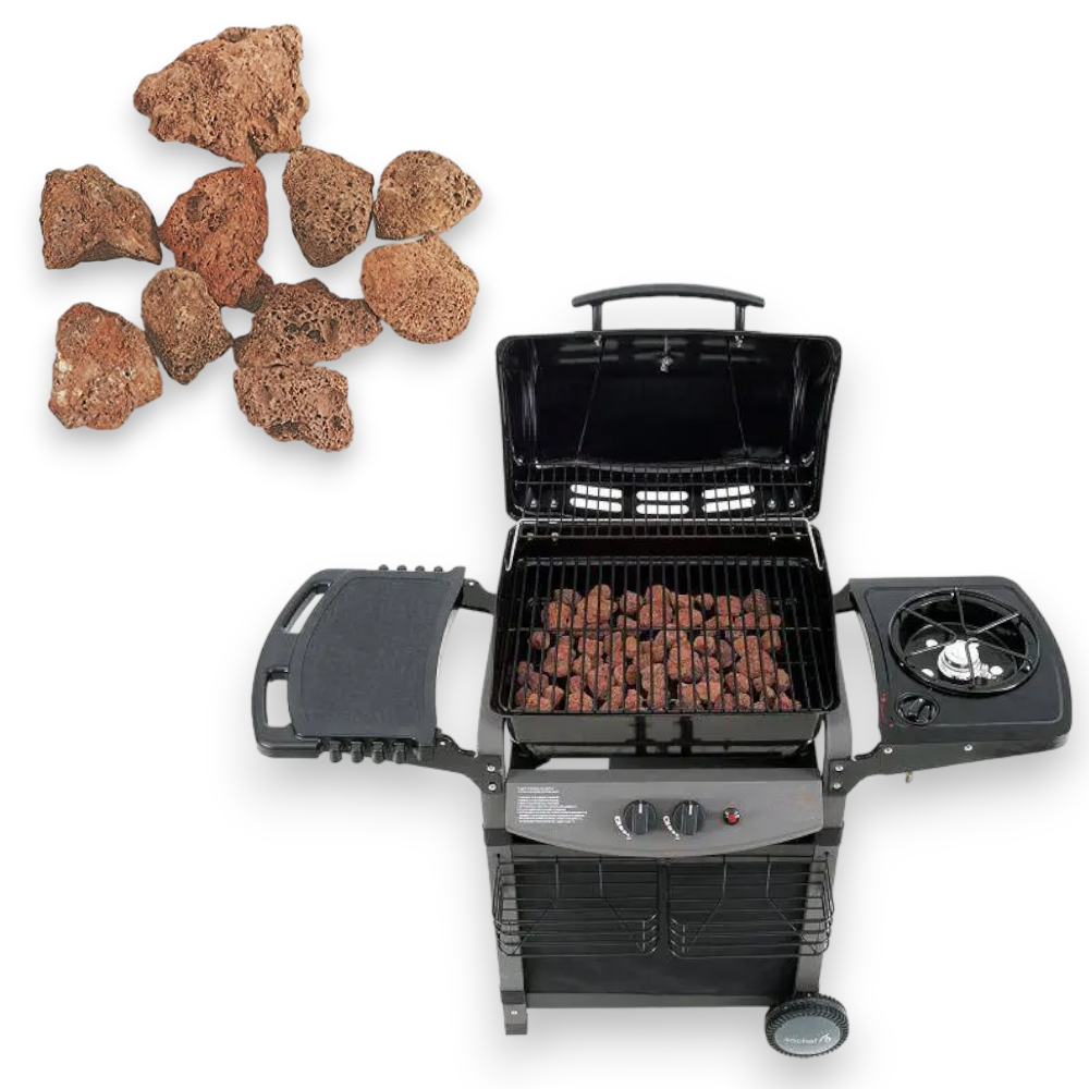 Pierre de lave pour barbecue à gaz paquet de 2 kg