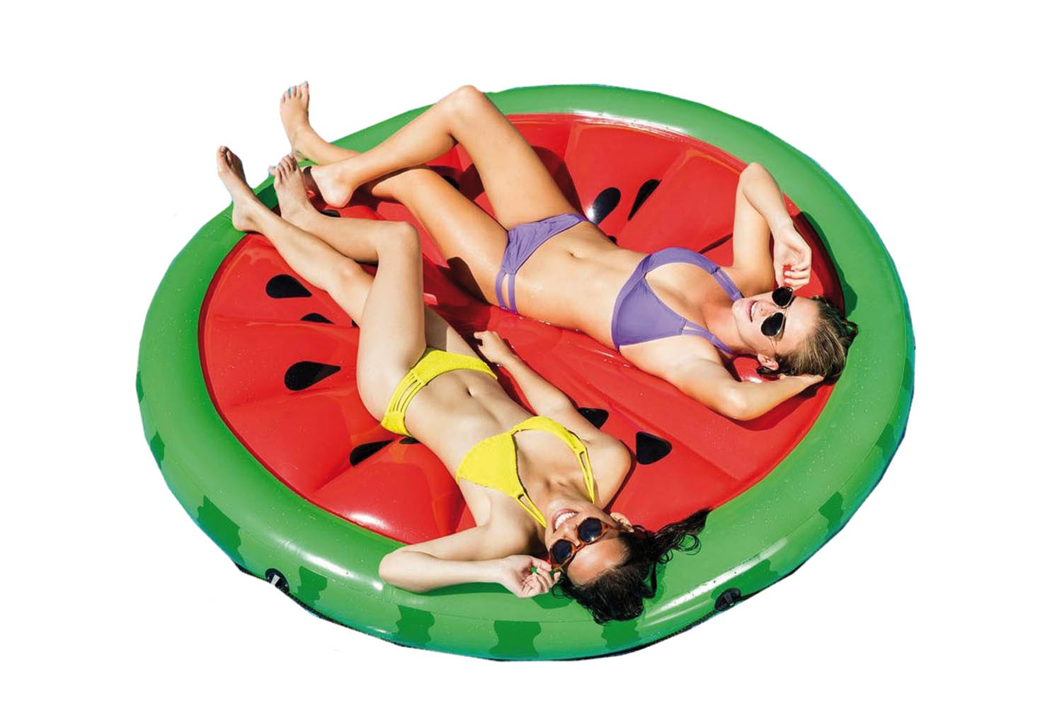 Matelas gonflable flottant Ø183 cm - Île en forme de pastèque Intex 56283